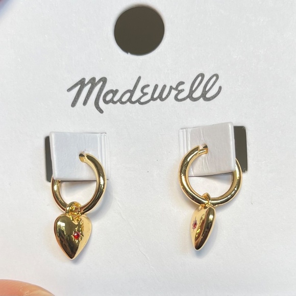 Madewell heart earrings - Picture 2 of 2